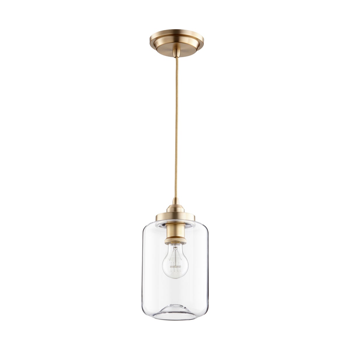 Transitional Mini Pendant - Aged Brass