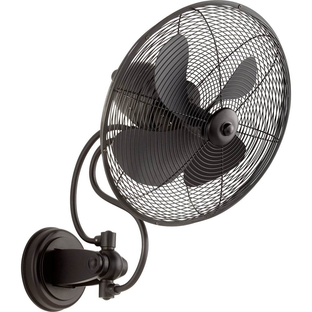 Piazza 14-in Black Indoor/Outdoor Wall Fan