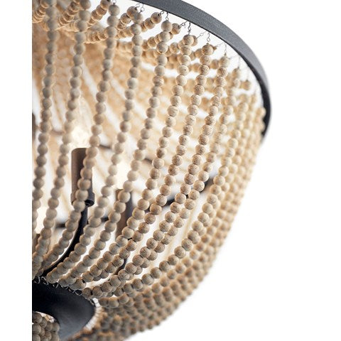 Brisbane 6 Light Chandelier Distressed Black - lighting