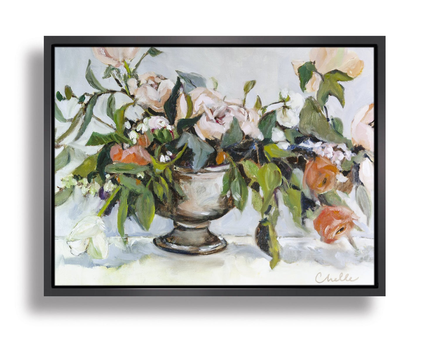 Hayleys Flowers by Chelle Gunderson - Art Print