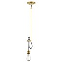 Rumer 1 Light Convertible Pendant Natural Brass - Lighting