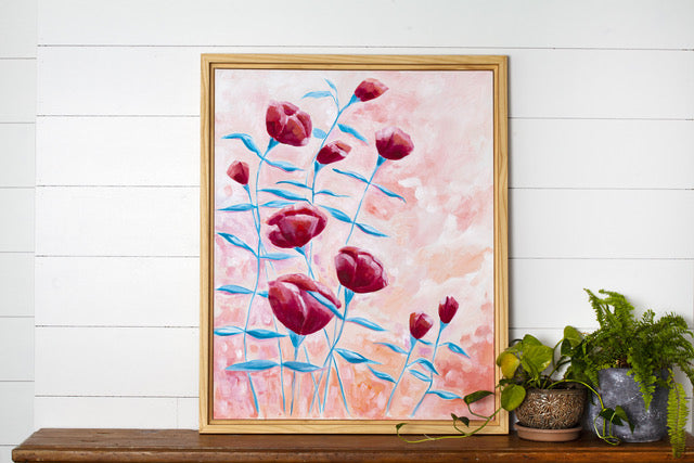 Dusk Poppies - Lyndsay Hubley - Original Art - Consignment