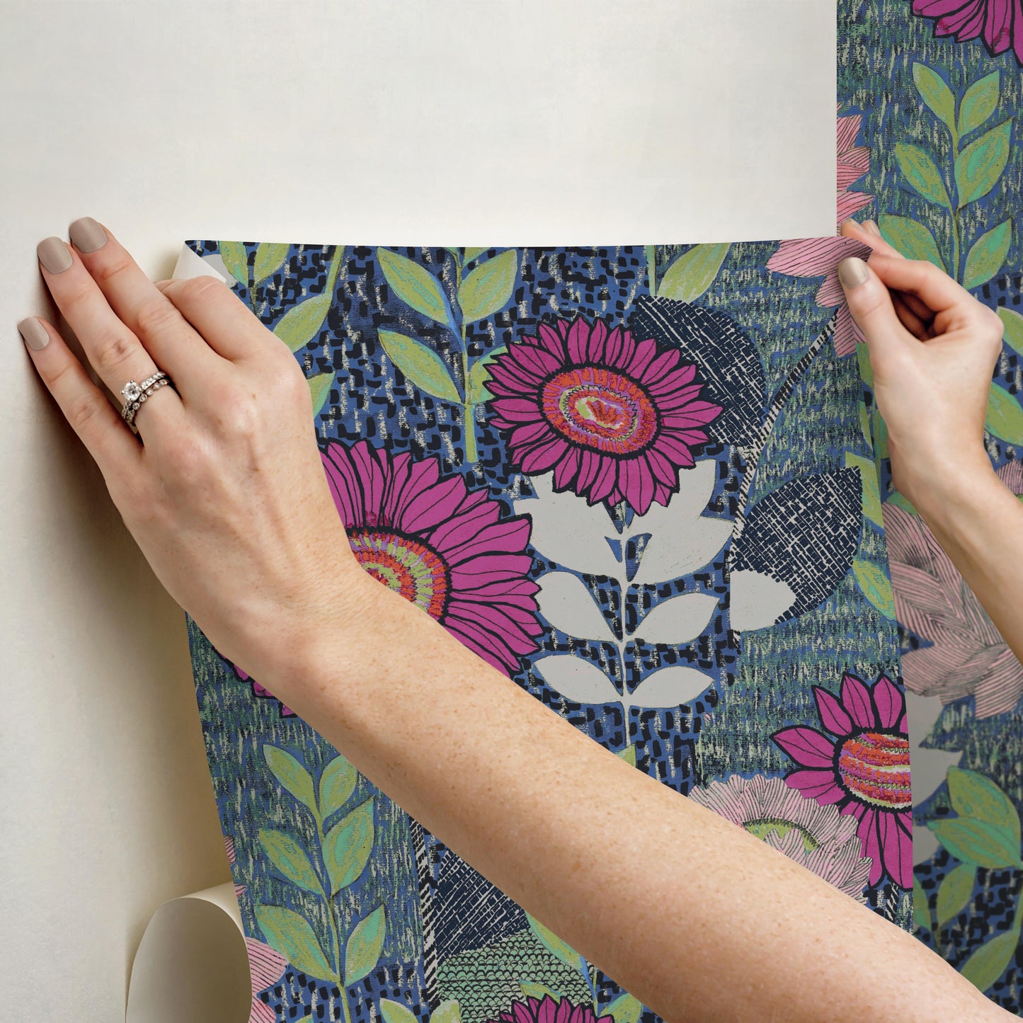 Botanical Garden Wallpaper - Blues