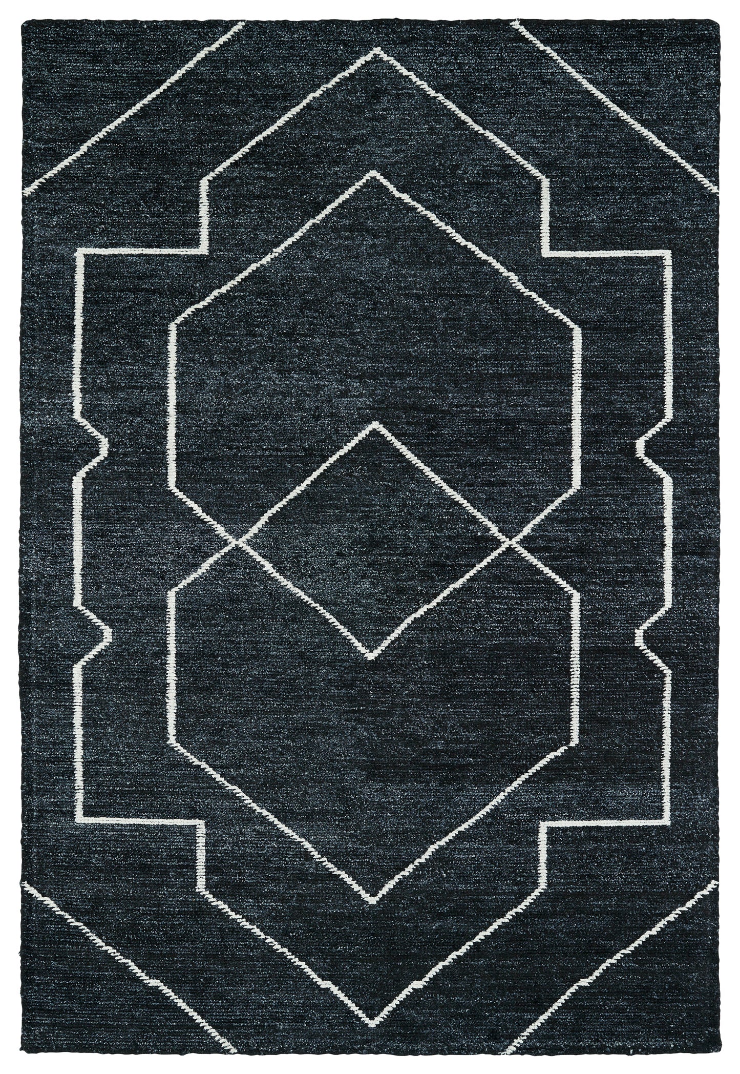 Charcoal Solitaire Area Rug