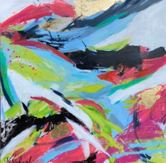 Splashing Into Summer-Jennifer Psalmonds-Original Art
