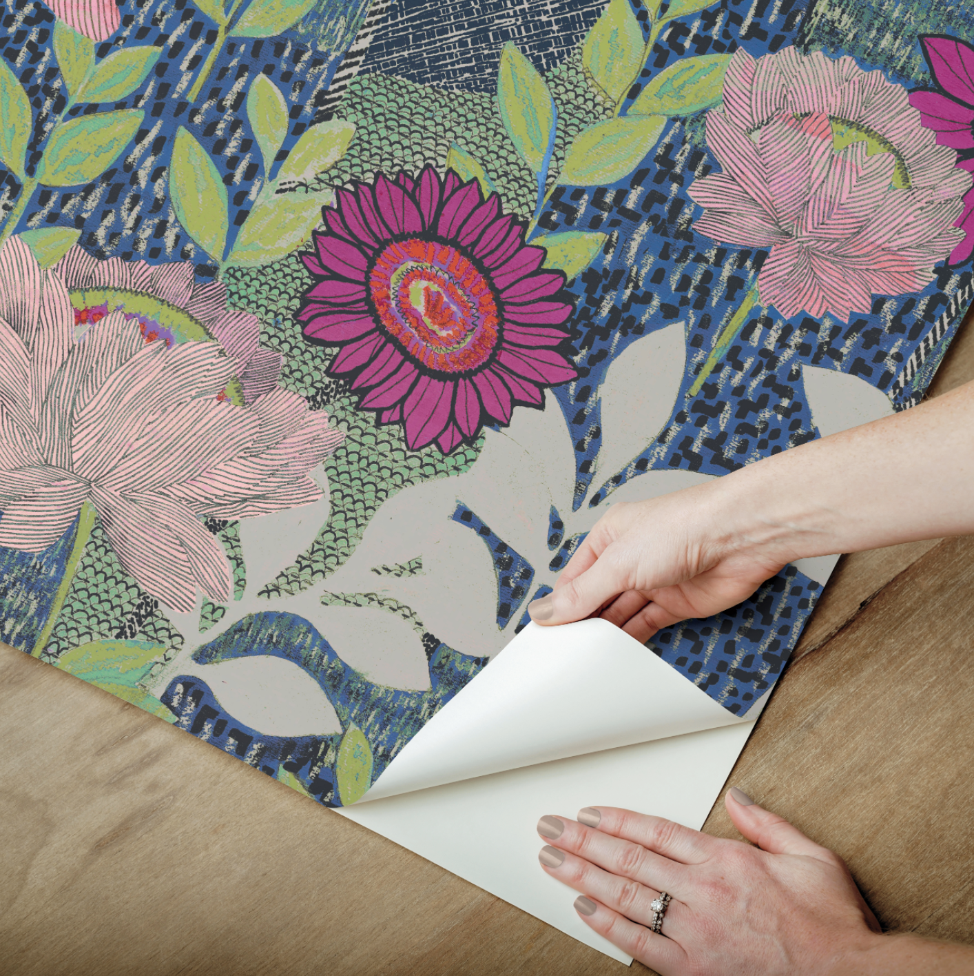 Botanical Garden Wallpaper - Blues