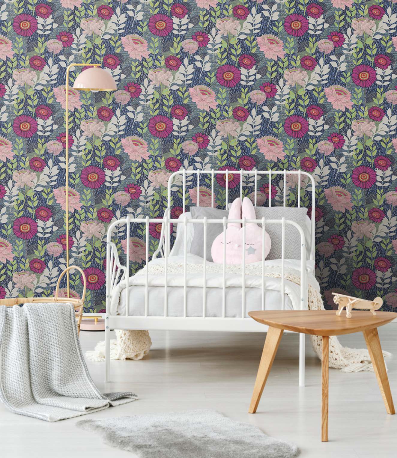 Botanical Garden Wallpaper - Blues