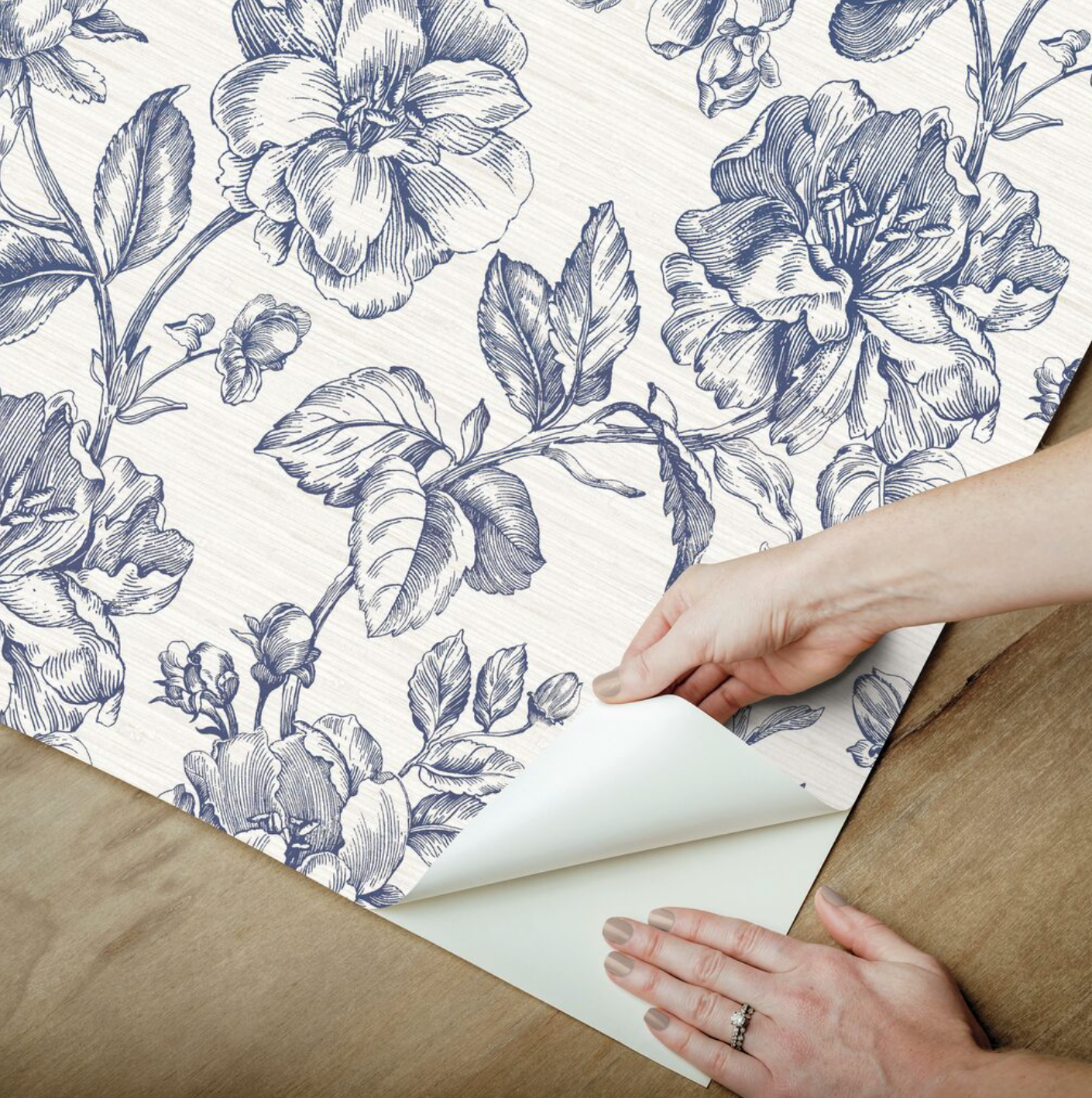 Flower Girl Wallpaper - Blue