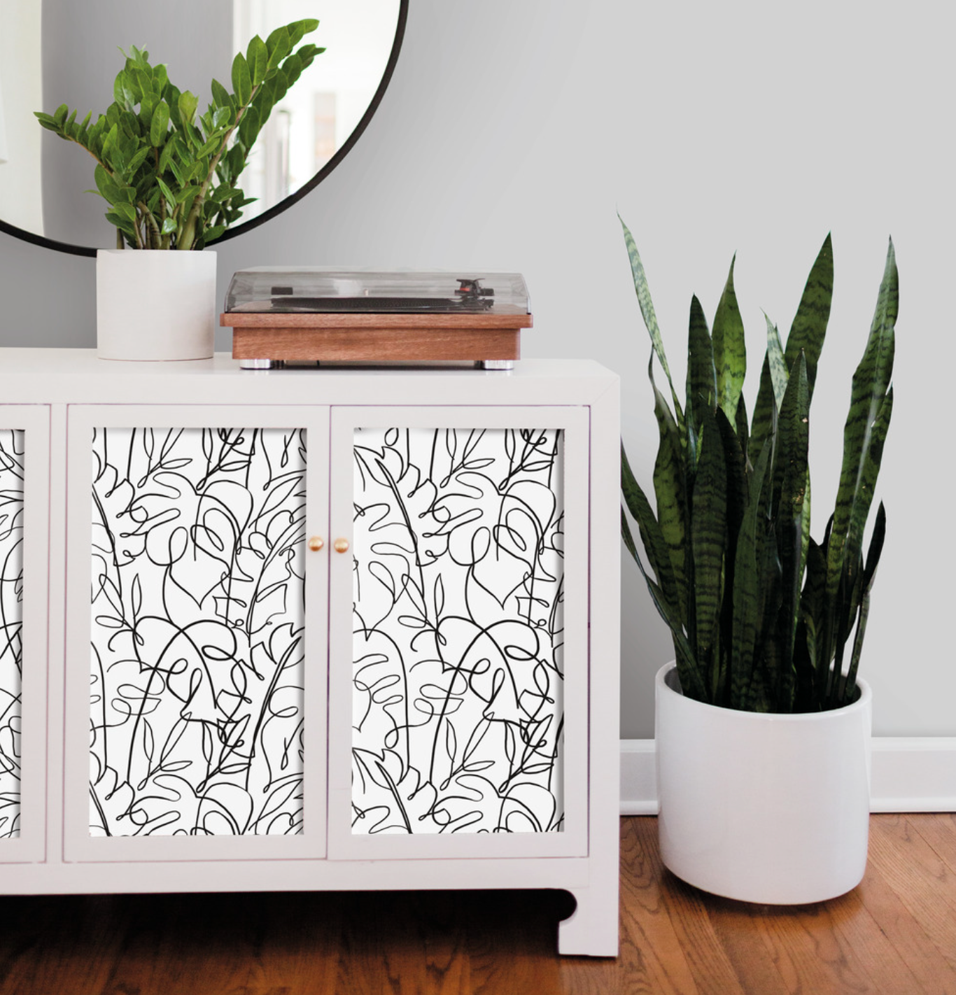 Tropical Signature Wallpaper - Black