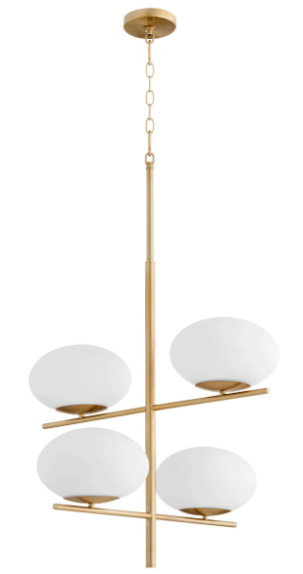 Pod Chandelier | Aged Brass - Small