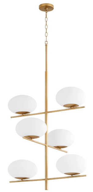 Pod Chandelier | Aged Brass - Large