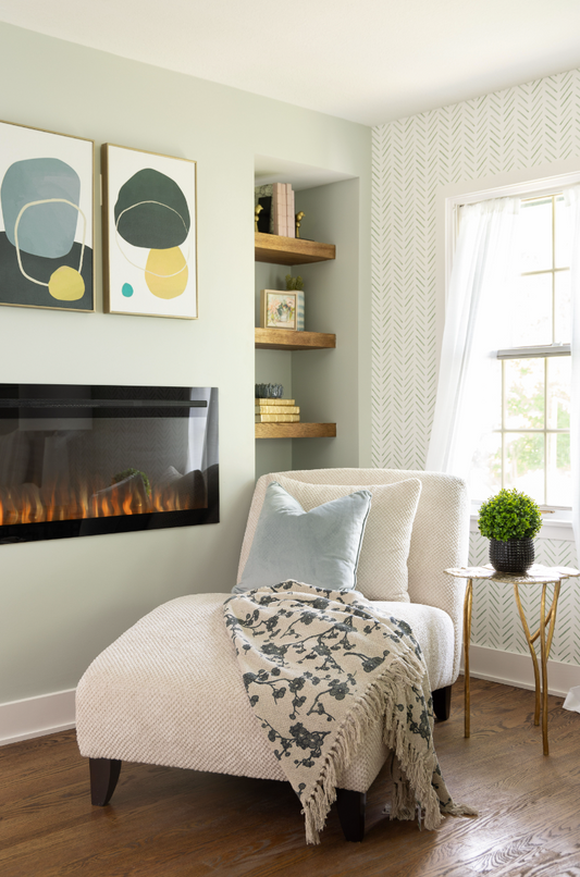 Painted Herringbone Wallpaper