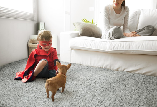 Cotton Bloom Grey Area Rug - rug