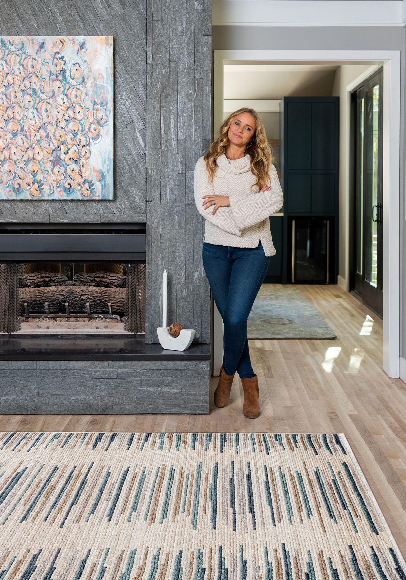 Denim Lined Rug