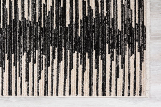 Black Lined Rug