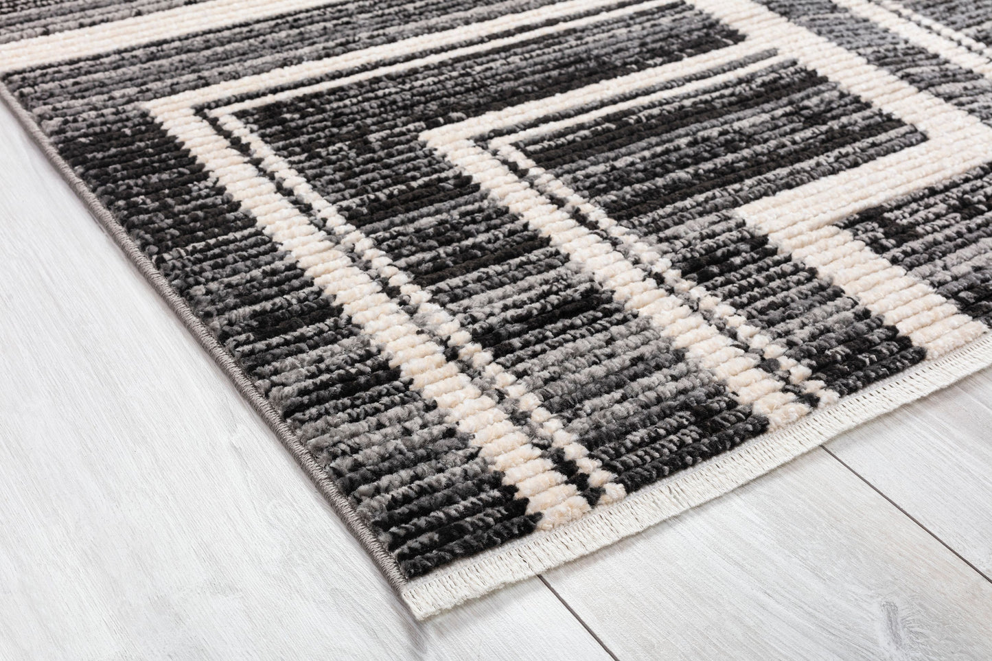 Black Tetris Rug