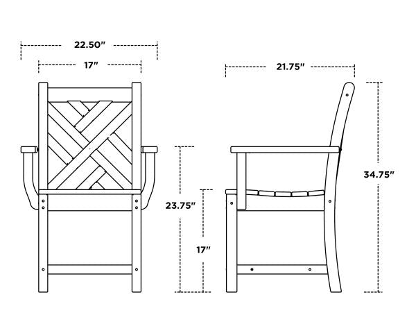 Chippendale Dining Arm Chair