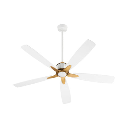OPHELIA 60" 5CCT Fan - Studio White / Brushed Brass