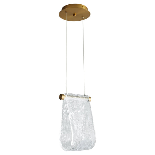 Veer LED Dual Mount Pendant - Aged Brass