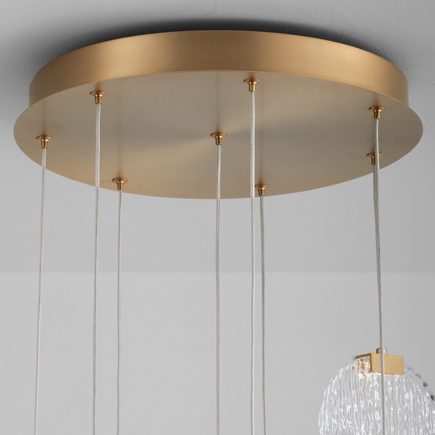 Axiom Eight Light Pendant - Aged Brass