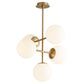 Nebula 8" Five Light Pendant - Aged Brass