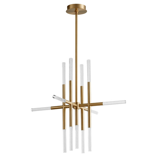 Moxy 32" LED Chandelier - Aged Brass