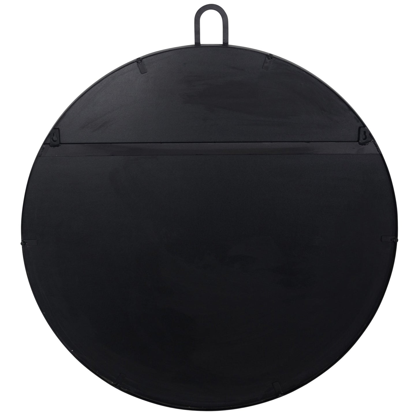 Stopwatch 30-Inch Round Mirror - Black