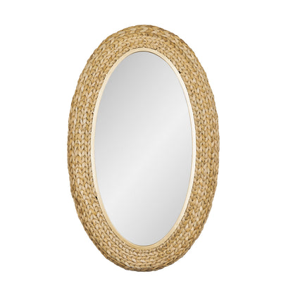 COMING SOON - Athena Oval Wall Mirror Natural