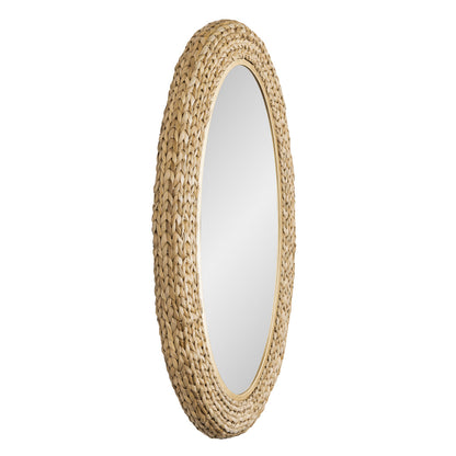COMING SOON - Athena Oval Wall Mirror Natural