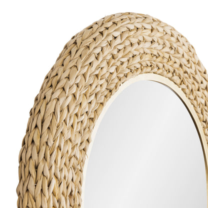 COMING SOON - Athena Oval Wall Mirror Natural