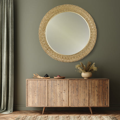 COMING SOON - Athena 40" Round Wall Mirror Natural