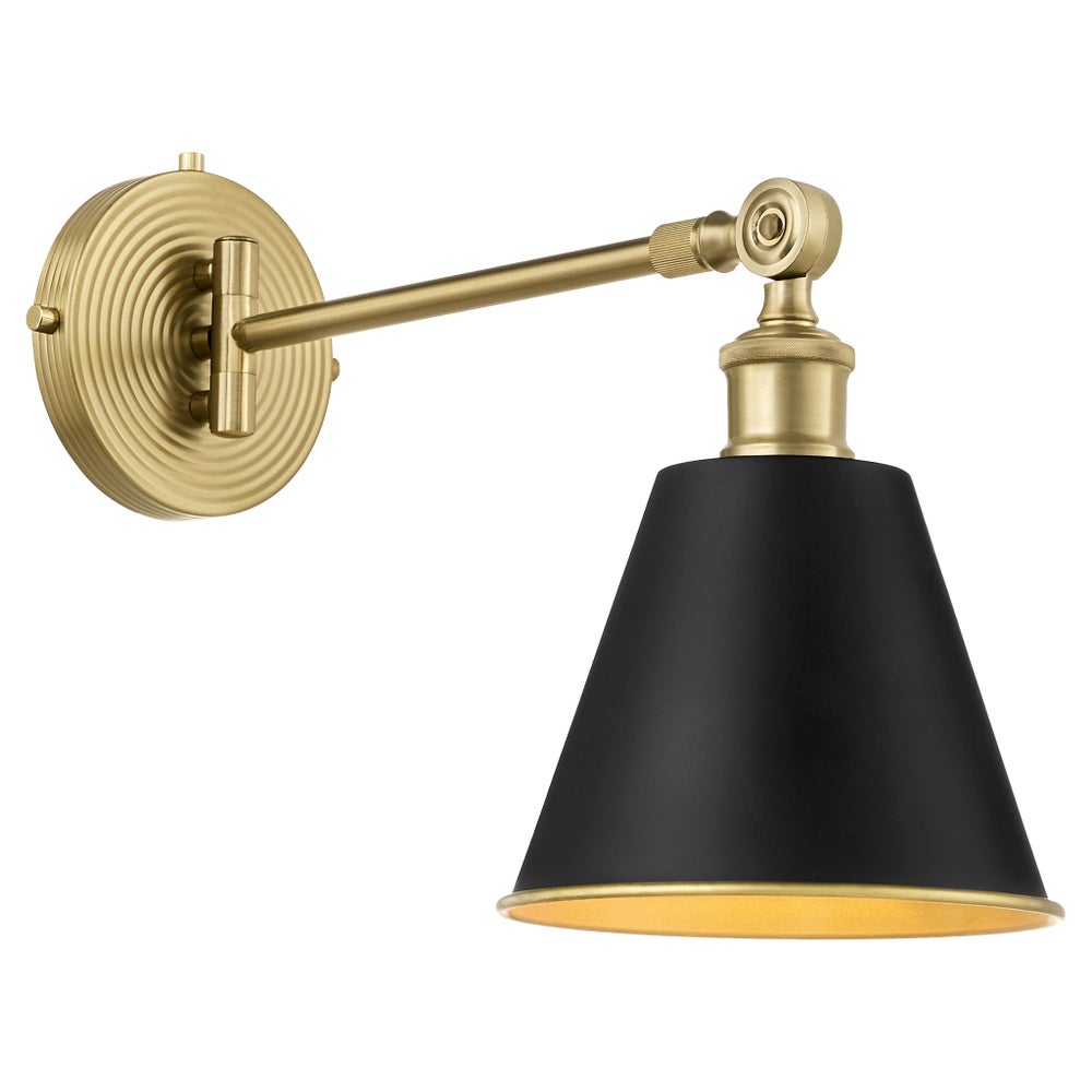 Bailey 1 Light Wall Pendant - Matte Black