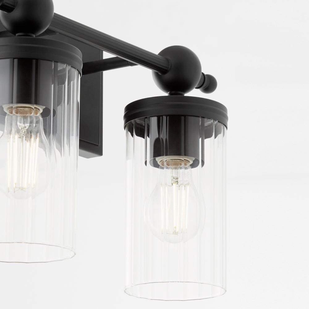 Lee Boulevard 2 Light Vanity - Matte Black – Tamara Day