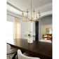 Eldorado 9 Light Chandelier - Aged Brass