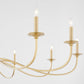 Maryse 10 Light Chandelier - Aged Brass