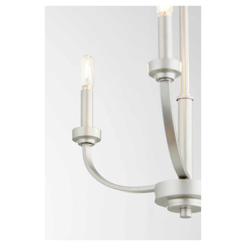 Reyes 3 Light Chandelier - Classic Nickel