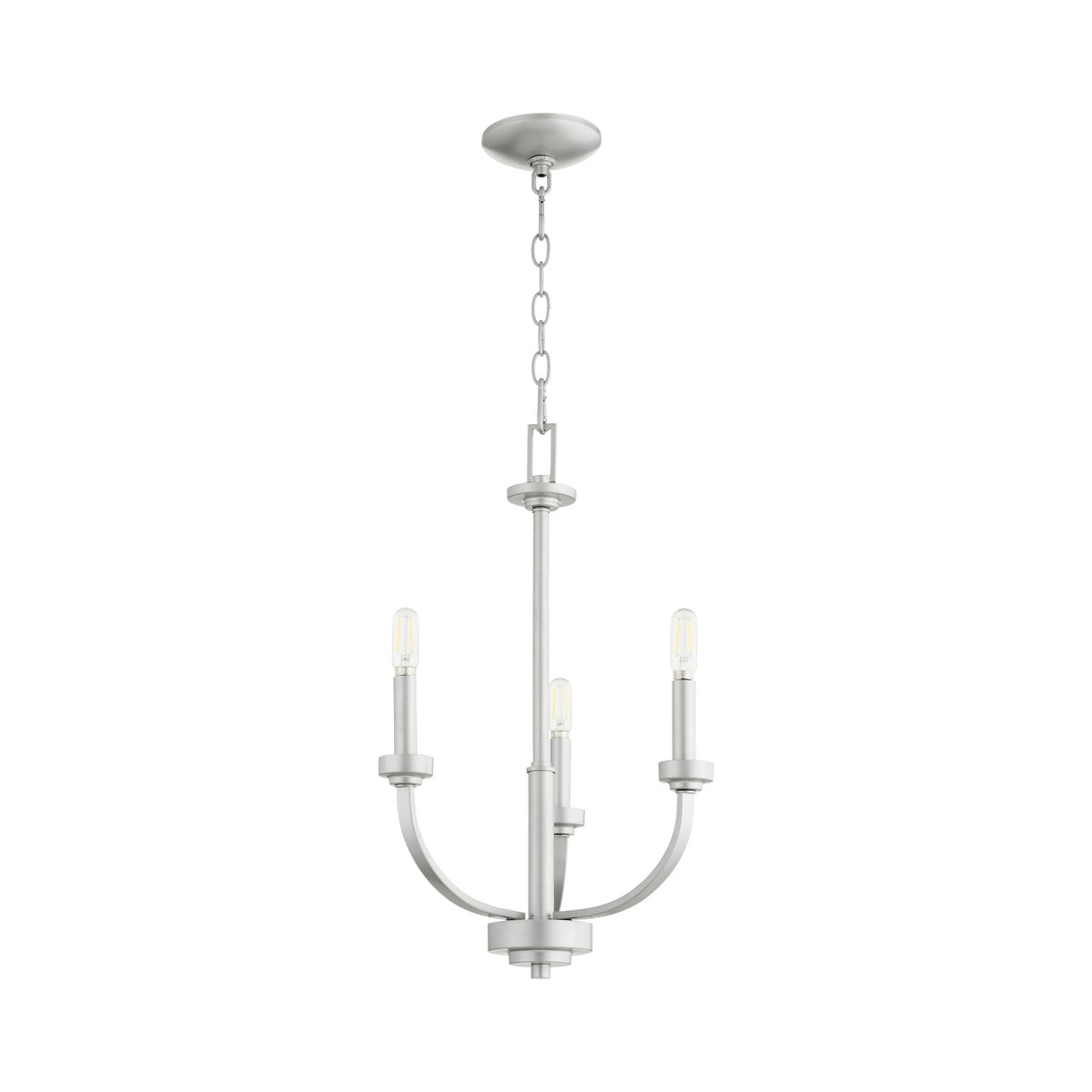 Reyes 3 Light Chandelier - Classic Nickel