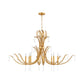 Majesty 8 Light Chandelier - Gold