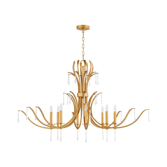 Majesty 8 Light Chandelier - Gold