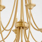 Brooks 8 Light Chandelier - Aged Brass