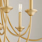 Brooks 8 Light Chandelier - Aged Brass