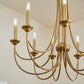 Brooks 8 Light Chandelier - Aged Brass