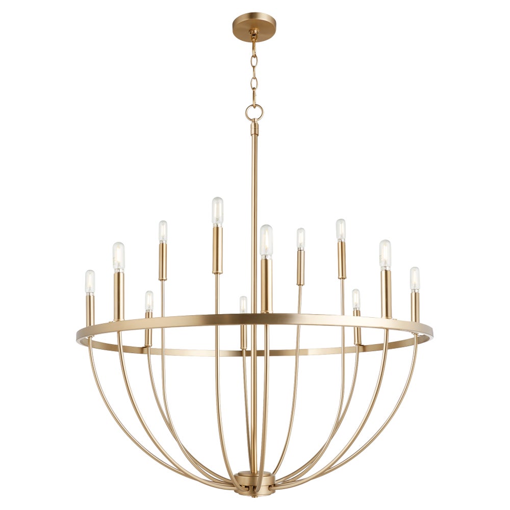 Tribute 12-Light Chandelier - Aged Brass