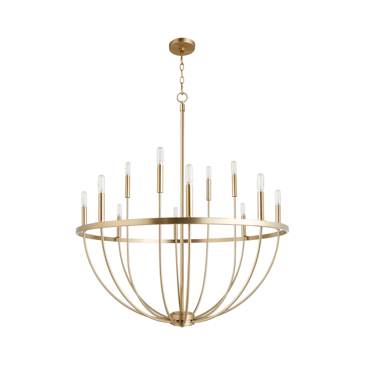 Tribute 12-Light Chandelier - Aged Brass