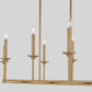 Eldorado 8 Light Linear - Aged Brass