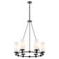 Lee Boulevard 6 Light Chandelier - Matte Black