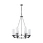 Lee Boulevard 6 Light Chandelier - Matte Black