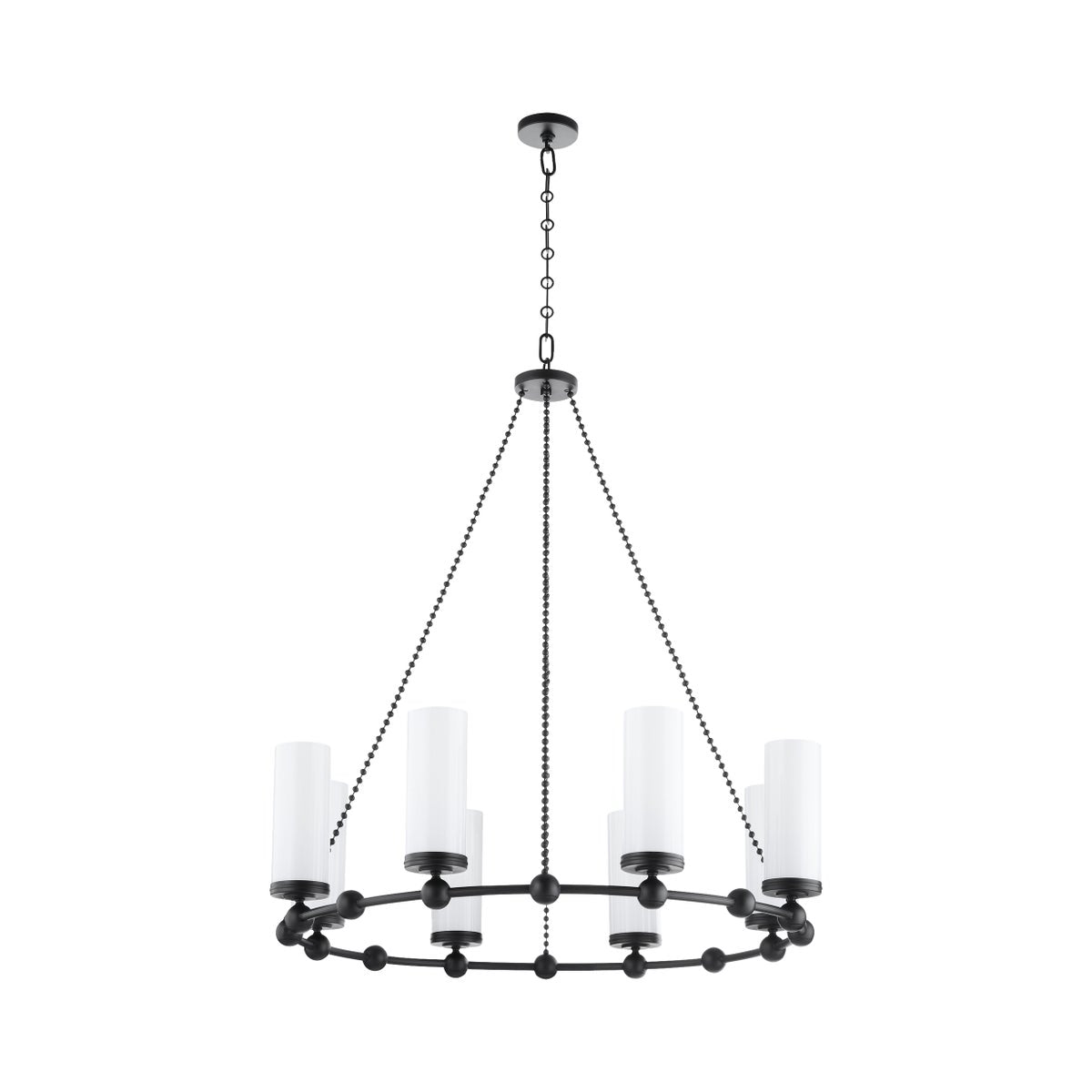 Lee Boulevard 8 Light Chandelier - Matte Black