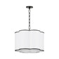 Belinder 4 Light Fabric Pendant - Matte Black