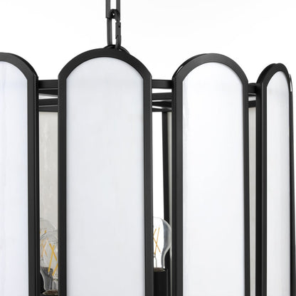 Belleview 4 Light Pendant - Matte Black